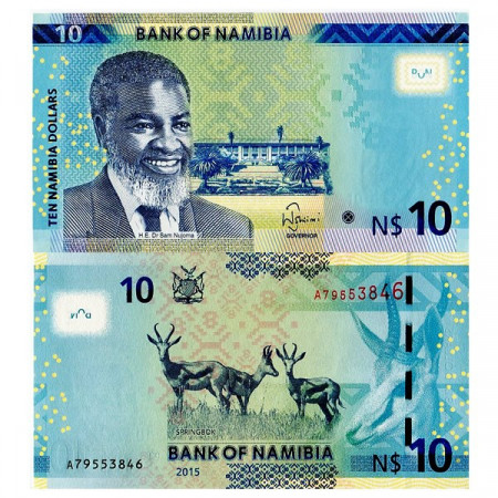 2015 * Billet Namibie 10 N Dollars "Dr Sam Nujoma" (pNew) NEUF