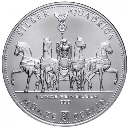 2016 * Troy Ounce 1 OZ Once Argent "Allemagne - Quadriga"