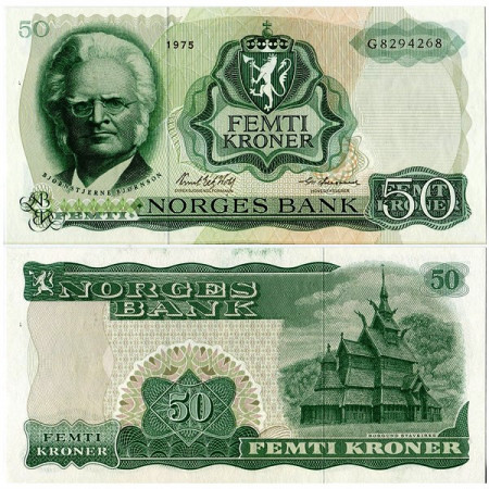 1975 * Billet Norvège 50 Kroner “B Bjornson” (p37c) NEUF