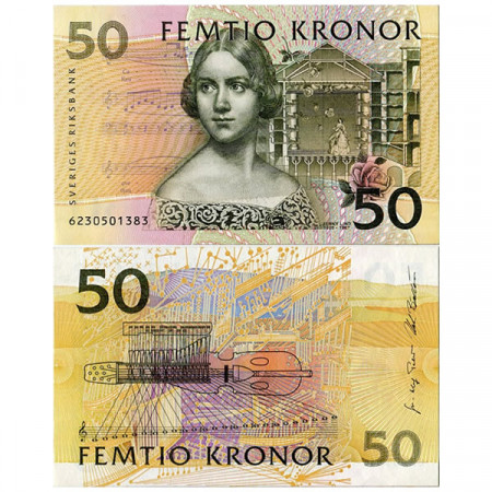 ND (1996) * Billet Suède 50 Kronor “Jenny Lind” (p62a) NEUF