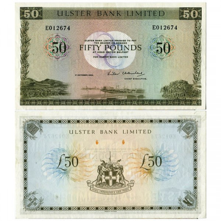 1982 * Billet Irlande du Nord 50 Pounds "Ulster Bank" (p329a) prNEUF