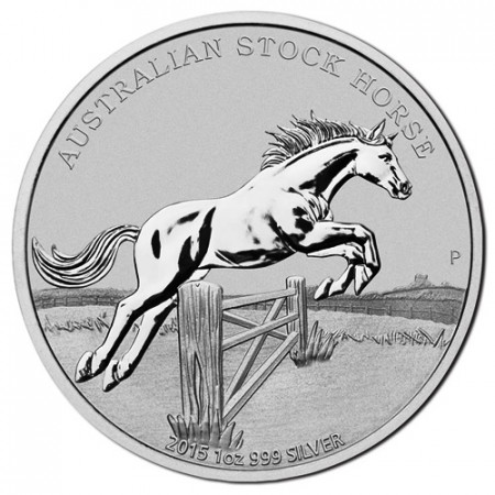 2015 * 1 Dollar Argent 1 OZ Australie "Stock Horse"