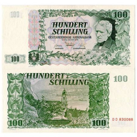 1954 * Billet Autriche 100 Schilling (p133a) SUP