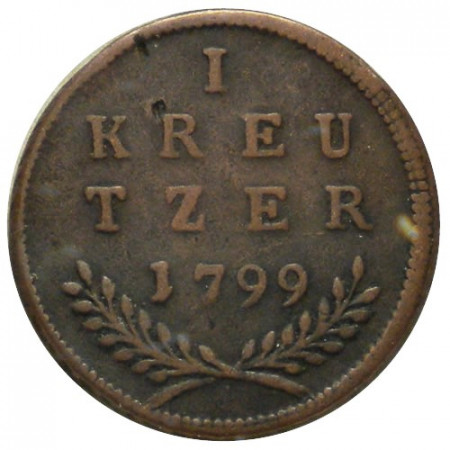 1799 * 1 Kreutzer États Autrichiens - Salzbourg "Hieronymus von Colloredo" (KM 470) TTB