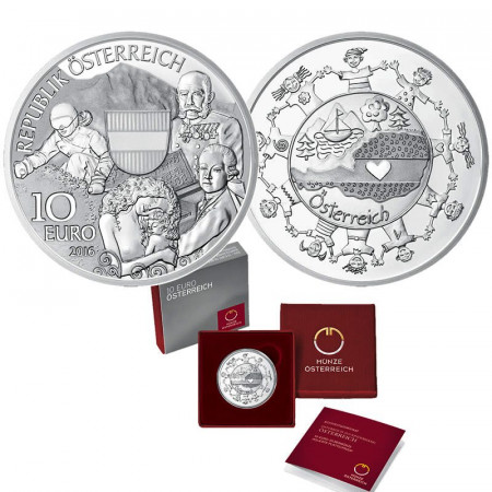 2016 * 10 Euro Argent AUTRICHE "Provinces Fédérales - Österreich" BE