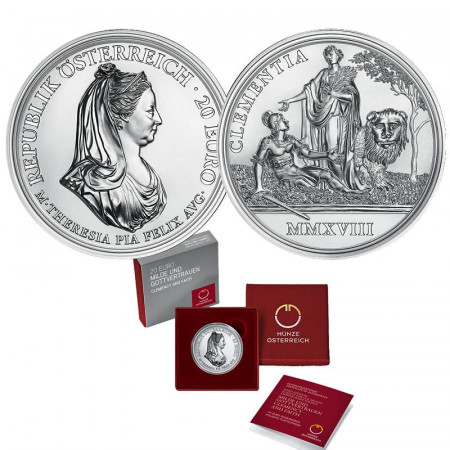 2018 * 20 Euro AUTRICHE "Impératrice Marie-Thérèse - Clémence et Foi" BE