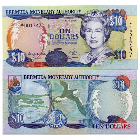 2000 * Billet Bermudes 10 dollars NEUF