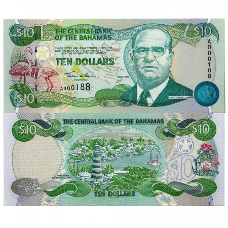 2000 * Billet Bahamas 10 dollars NEUF