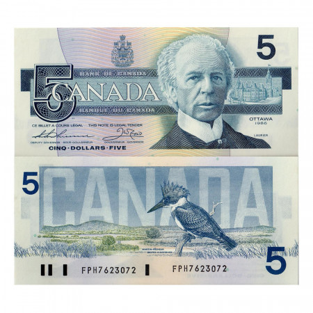 1986 * Billet Canada 5 dollars NEUF
