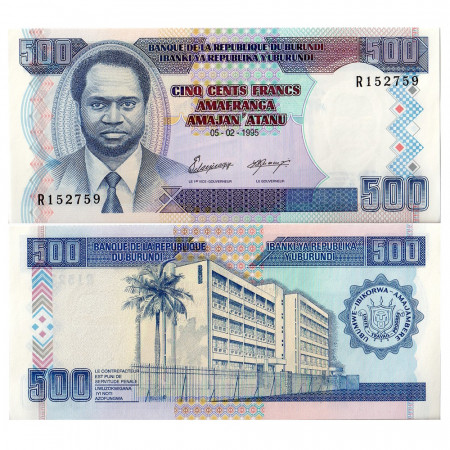 1995 * Billet Burundi 500 Francs (p37A) NEUF
