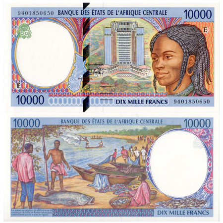 1994 E * Billet états Afrique Centrale "Cameroun" 10000 francs NEUF