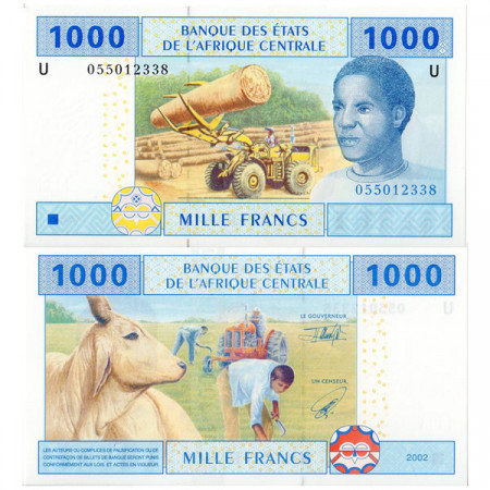 2002 U * Billet états Afrique Centrale "Cameroun" 1000 francs NEUF