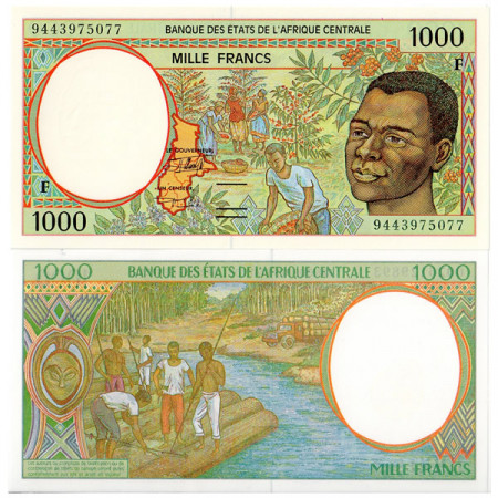 1994 F * Billet états Afrique Centrale "République Centrafricaine" 1000 francs NEUF