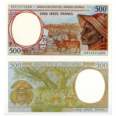 1994 P * Billet états Afrique Centrale "Tchad" 500 francs NEUF