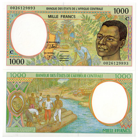 2000 C * Billet états Afrique Centrale "Congo" 1000 francs NEUF