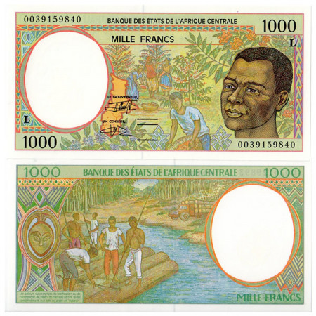 2000 L * Billet états Afrique Centrale "Gabon" 1000 francs NEUF