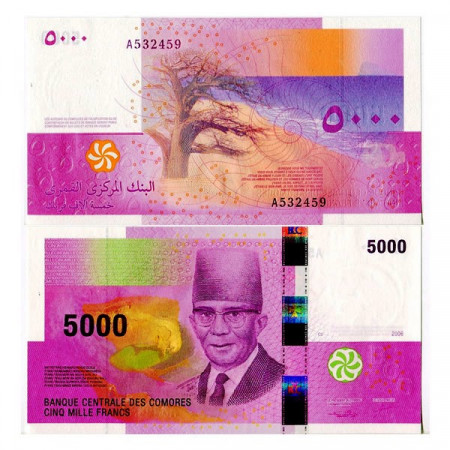 2006 * Billet Comores 5000 Francs (p18) NEUF