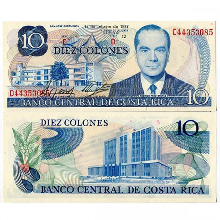 1987 * Billet Costa Rica 10 Colones (p237b) NEUF