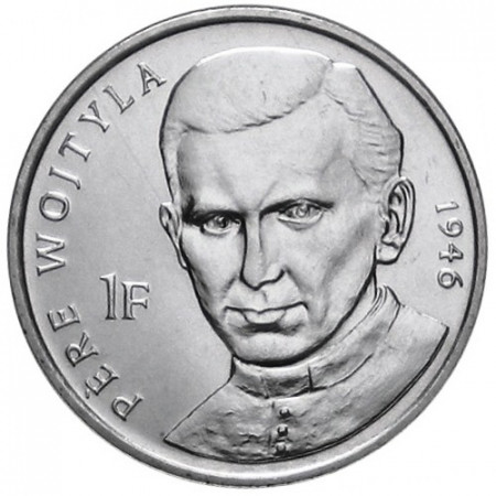 2004 * 1 franc République Démocratique Congo Jean-Paul II devient prêtre