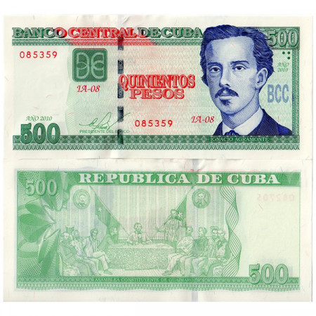 2010 * Billet Cuba 500 Pesos "I Agramonte" NEUF