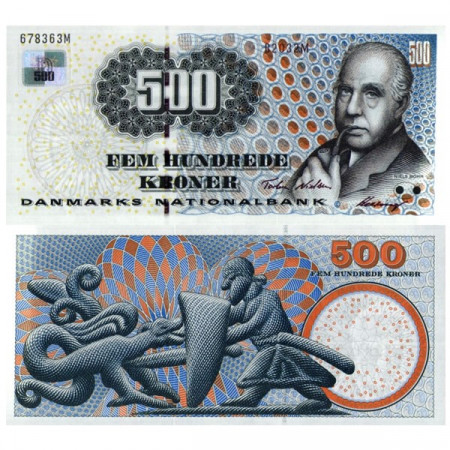 2003 * Billet Danemark 500 Kroner “Niels Bohr” (p63a) NEUF