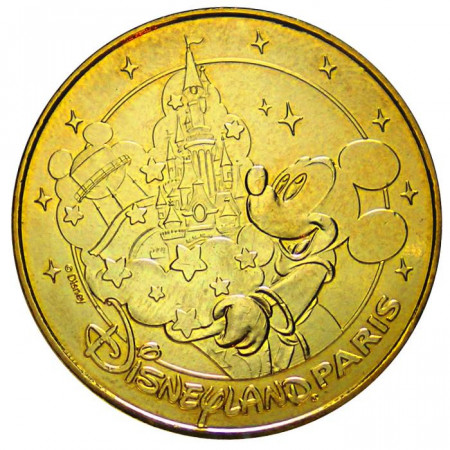 2012 * 77 Disney Medaille touristique Disneyland Resort Paris N°22 Mickey Mouse e le château