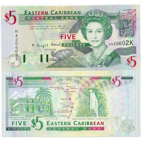 ND (2003) * Billet East Caribbean States "Saint-Christophe-et-Niévès" 5 Dollars NEUF