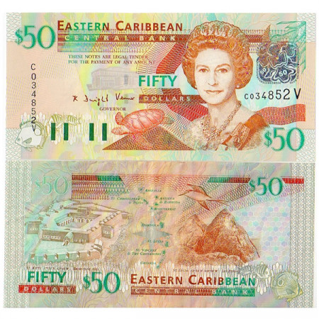 ND (2003) * Billet East Caribbean States "Saint Vincent" 50 Dollars NEUF