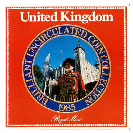 1985 * Coffret Officiel Royaume-Uni Grande-Bretagne "Royal Mint" (MS106) BU