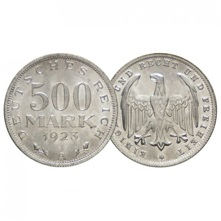 1923 A * 500 Mark Allemagne "République de Weimar - Eagle" (KM 36) FDC