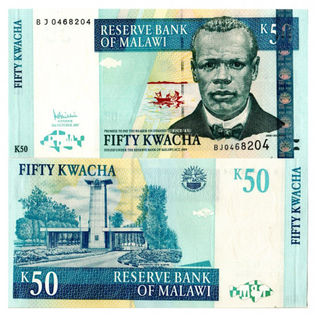 2007 * Billet Malawi 50 Kwacha "J Chilembwe" (p53c) NEUF