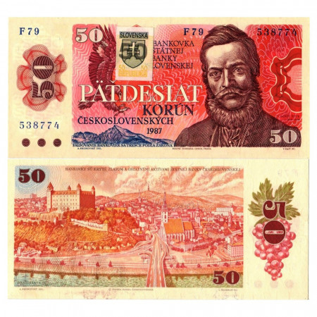 1987 (1993) * Billet Slovaquie 50 Korun "Ludovít Štúr" (p16) NEUF