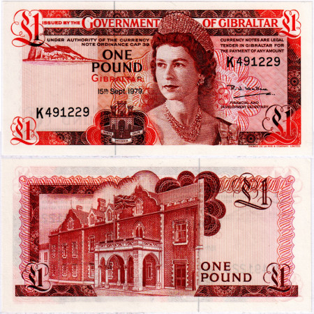 1979 * Billet Gibraltar 1 Pound "Elizabeth II" (p20b) NEUF