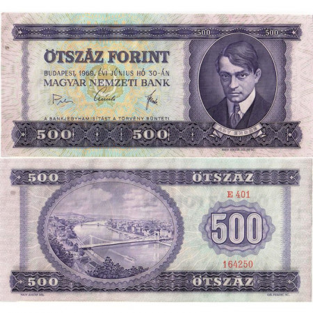 1969 * Billet Hongrie 500 Forint "Endre Ady" (p172a) prNeuf