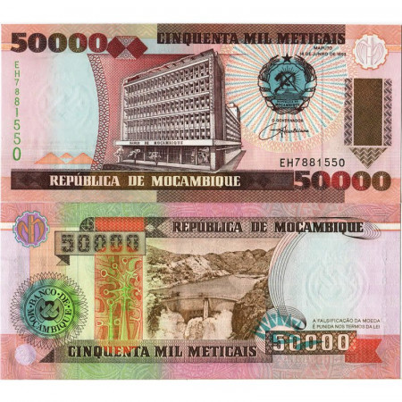 1993 * Billet Mozambique 50.000 Meticais "Cabora Bassa Dam" (p138) NEUF