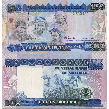 ND (1991-2000) * Billet Nigeria 50 Naira "Ethnic Groups of Nigeria" (p27a) NEUF