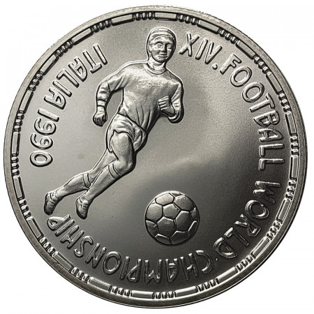 1410 (1990) * 5 Pounds Argent Égypte "Coupe du Monde de Football FIFA" (KM 682) FDC
