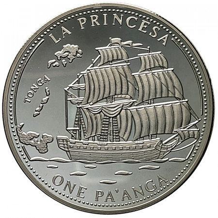 1993 * 1 Pa'anga Argent Tonga "La Princesa" (KM 154) BE