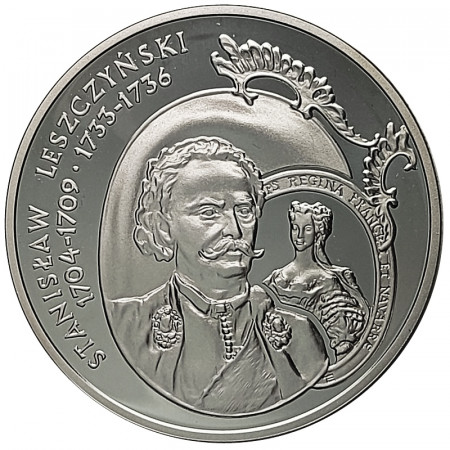 2003 * 10 Zlotych Argent Pologne "Rois et Princes Polonais - Stanislaw Leszczynski" (Y 474) BE