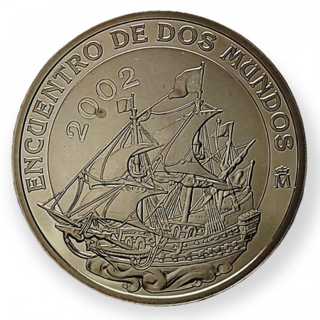 2002 * 10 Euro Argent Espagne "Spanish Galleon" (KM 1089) BE