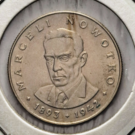 1975 * 20 Zloty Pologne "Marceli Nowotko" (KM Y 69) SUP