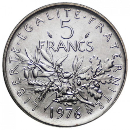 1976 * 5 Francs France "Semeuse" (KM 926a.1) FDC