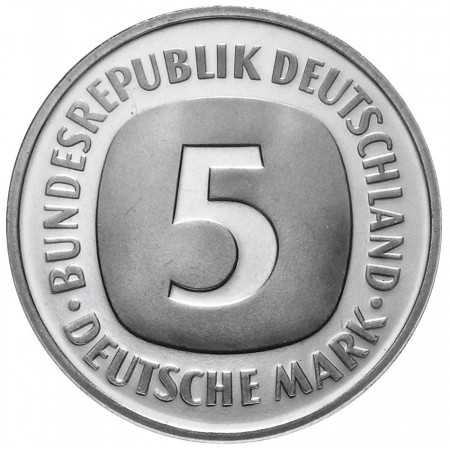 1975 * 5 marks Allemagne République Fédérale small eagle marque J