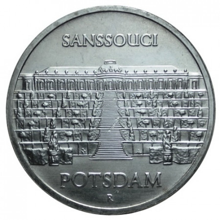 1986 A * 5 Mark ALLEMAGNE RDA République Démocratique "Château de Sans-Souci à Potsdam" (KM 110) UNC