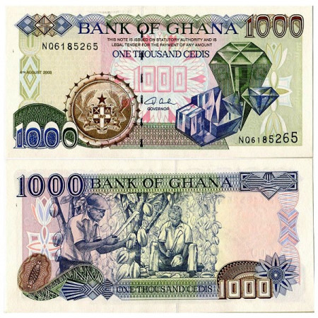 2003 * Billet Ghana 1000 Cedis (p32i) NEUF