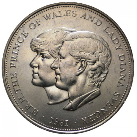 1981 * 25 New Pence Grande-Bretagne "Mariage de Charles et Diana" (KM 925) UNC