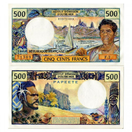 ND (1970-85) * Billet Tahiti 500 Francs (p25) NEUF