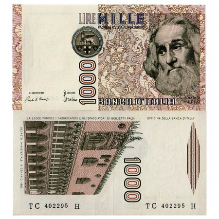 1984 C * Billet Italie 1000 Lire "Marco Polo" BI.729 (p109a) NEUF