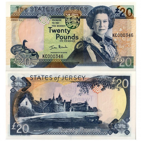ND (2000) * Billet États de Jersey 20 Pounds (p29a) NEUF
