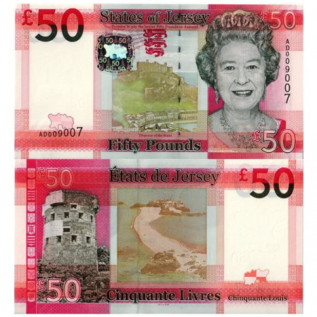 ND (2010) * Billet États de Jersey 50 Pounds (p36a) NEUF